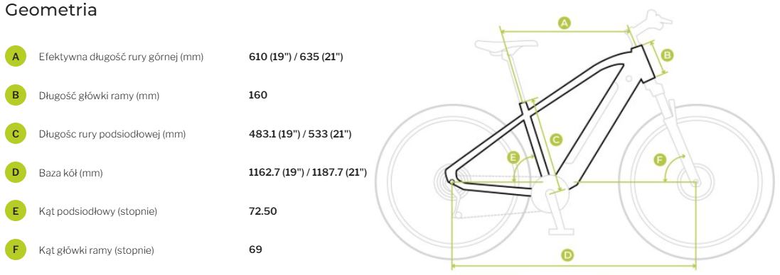 EcoBike rower elektryczny MX500 21" graphite V2+ bateria X500 LG 48 20AH mx500v2