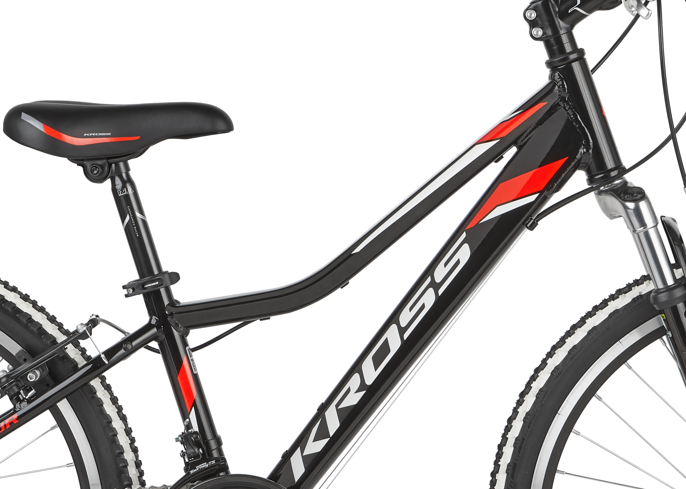 Kross GO Esprit JR D 24 S rower czarnoczerwony połysk Czarnoczerwony