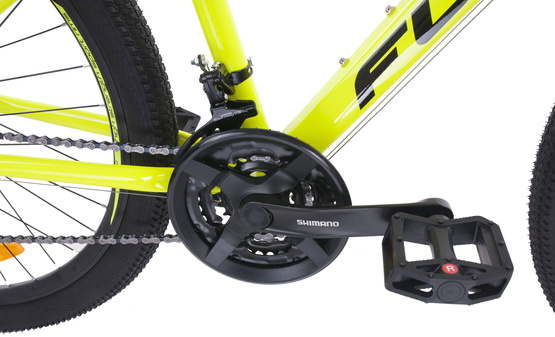 Rower górski Fuzlu OXYGEN 26” Limonkowo-czarny połysk