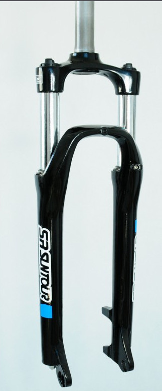 Amortyzator XCE 26, skok 100mm 1-1/8, 25cm Ahead, dysk, sprężyna, czarny