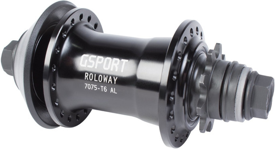 Piasta rowerowa tył G-sport Roloway 9T, 36H, 14mm, black