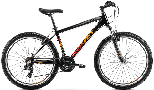 Rower Romet Rambler R6.0 26 L(19") czarno pomarańczowo czerwony
