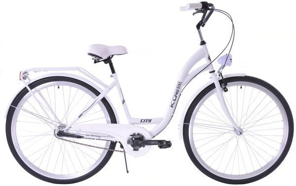 Rower miejski Kozbike 28 3bieg biały K25 (przerzutka Sturmey Archer) (J8)
