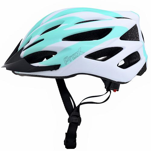 Kask rowerowy ProX Thumb rozm. L (58-61 cm.) biało-miętowy