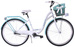 Rower miejski 28 Kozbike (K21) 3S biało-morski (przerzutka Sturmey Archer) (J8)