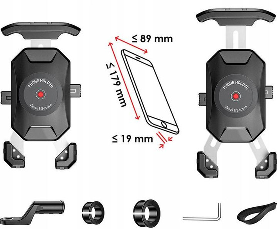 Uchwyt motocyklowy eXtremestyle® R15 metal 