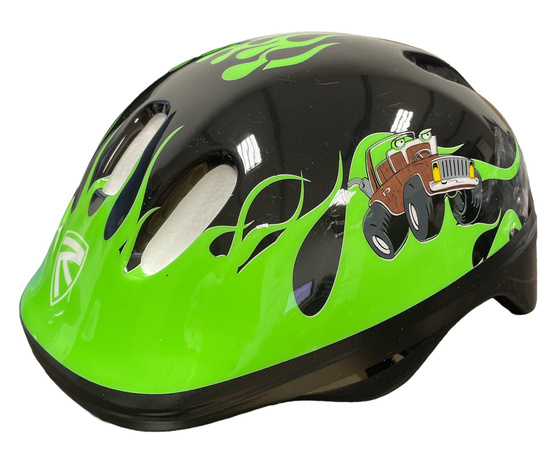 Kask rowerowy dziecięcy ROCK KIDS TROPHY zielony