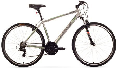 Rower crossowy męski Arkus ROMET Safari M chrom mat 19"
