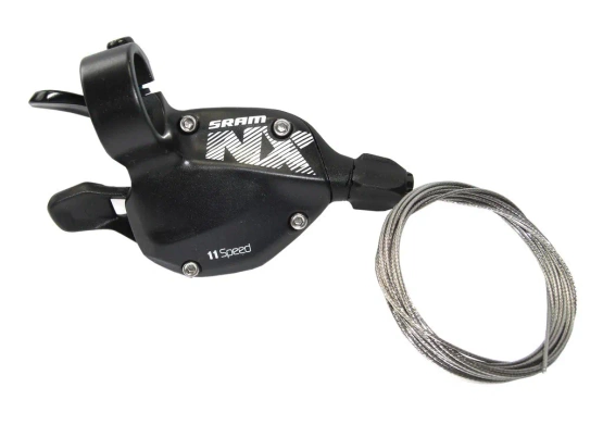 Manetka rowerowa SRAM NX 11-rz prawa, czarna z zaciskiem