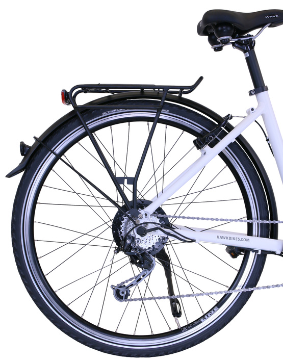 Rower Elektryczny 28" HAWK E-Trekking BAFANG Lady 46 cm Matt Morning Gray