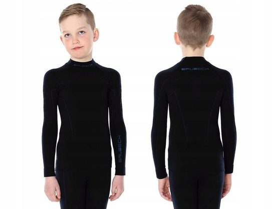 Bluza męska Brubeck Thermo Junior czarny 140/146 LS13640