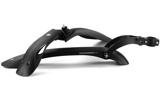 Błotniki rowerowe Simpla Hammer 1 SDE- kpl. czarno/biały 24-29