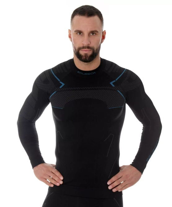 Bluza męska Thermo czarny/niebieski L