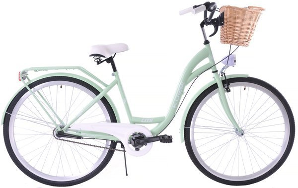 K16 Rower miejski Kozbike 28 3biegi miętowy mat (przerzutka Sturmey Archer) (2M4)