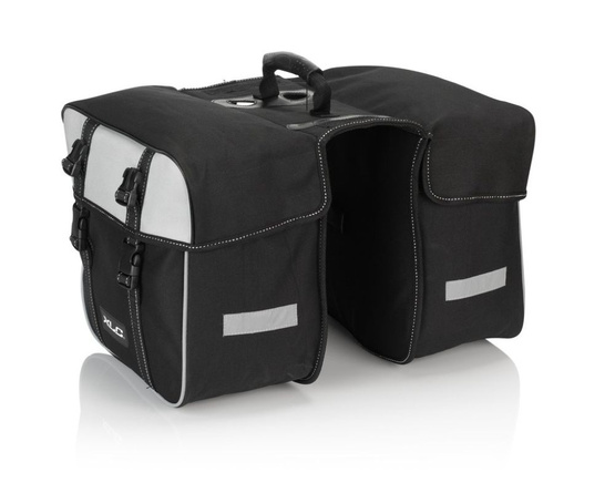 Sakwa rowerowa podwójna XLC BA-S67 czarny/antracyt 30x30x17cm ok. 30 ltr