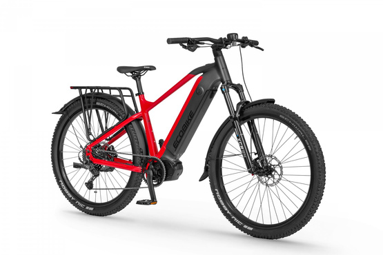 EcoBike rower elektryczny RX500 19 black red SUV - CAN + bateria 20ah