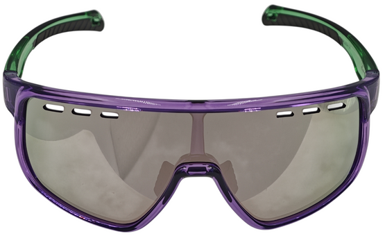 Okulary TRH-102-1 transparent purple/green black PC