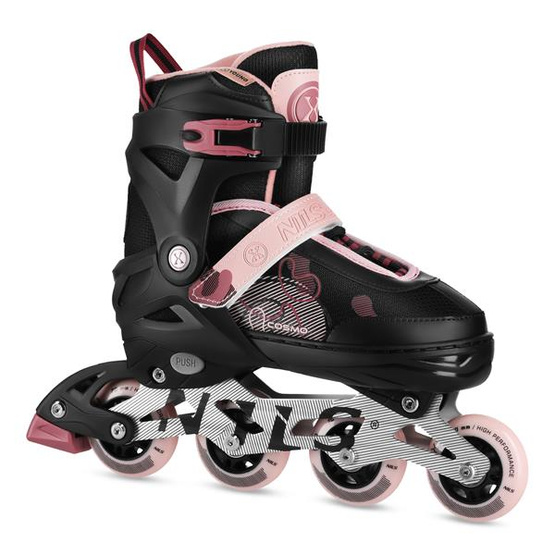 Łyżworolki Nils Extreme NA13808 cosmo różowe rozm. M 34-37