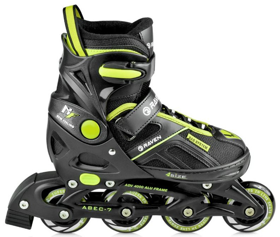 Rolki Raven Pulse black/lemon 33-36 (s)