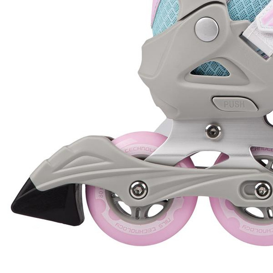 Łyżworolki Nils Extreme NA14169 A niebiesko - szare rozm. L 39-42