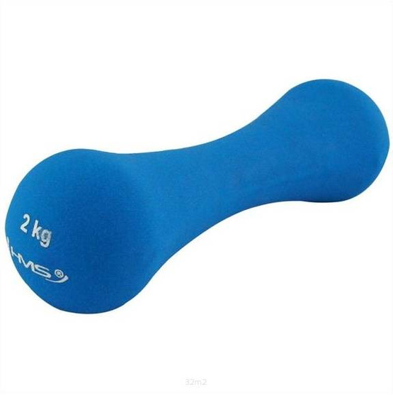 Ciężarek żeliwny pokryty neoprenem HMS 2 kg