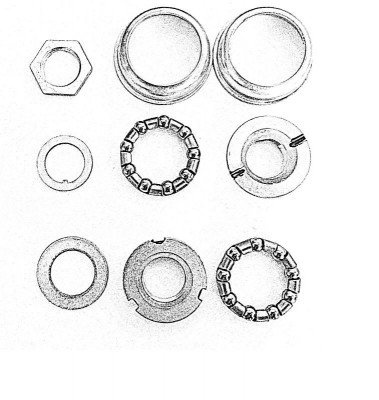 Miski suportu 9 pcs, 51,5mm UCP, KL-B515 BMX