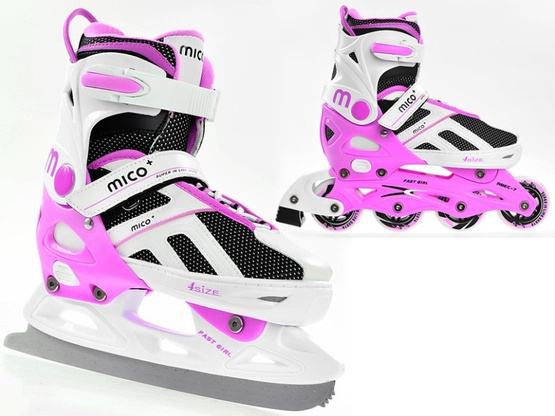 Łyżworolki Mico Fast Girl 2 w 1
