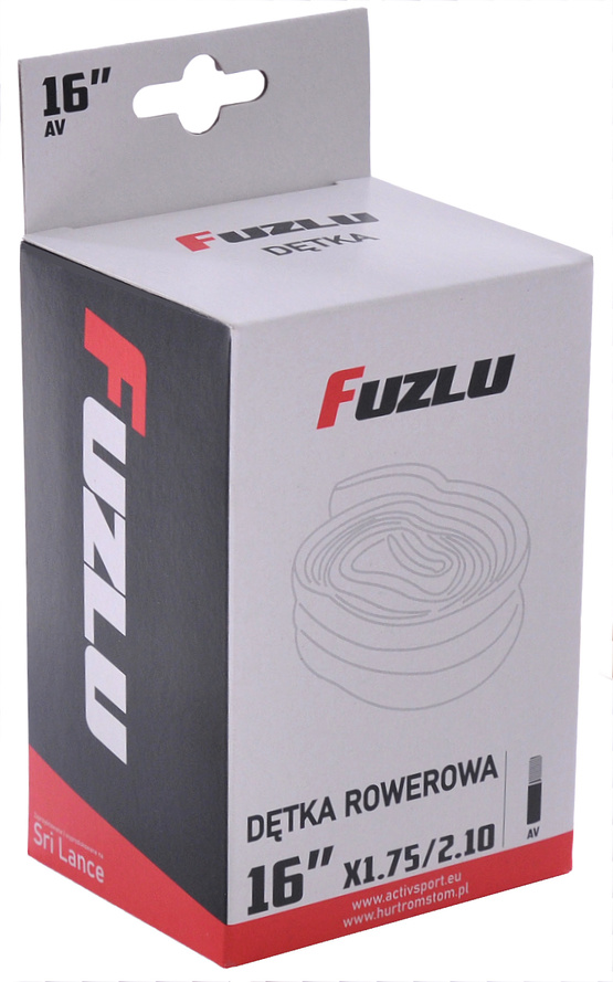 Dętka rowerowa 16x1,75/2,10 Fuzlu AV 40mm