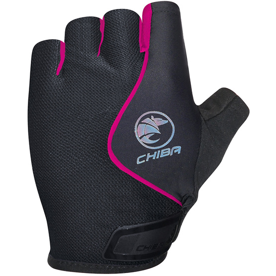 Rękawiczki rowerowe CHIBA Lady Air Plus czarno-różowe L