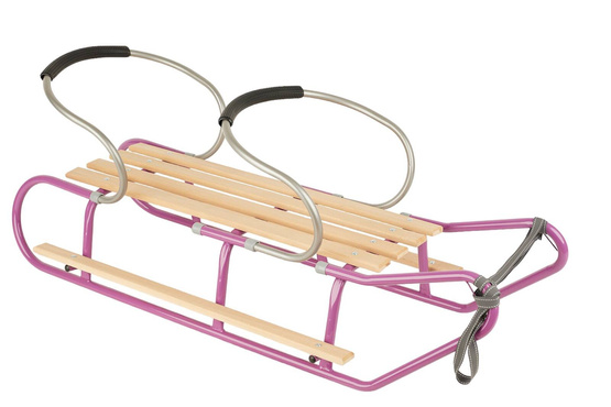 Sanki DUO-MAX z podwójnym oparciem fioletowe