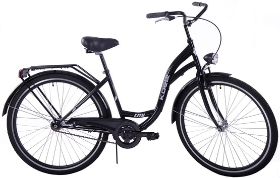 Rower miejski 28 Kozbike (K14) 1S czarny wersja męska (J10)