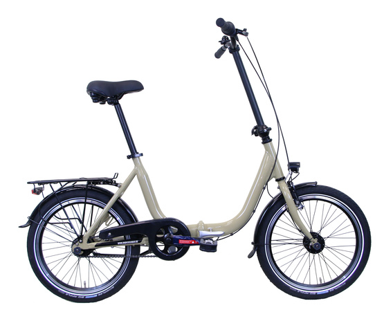 Rower składak 20" 7 biegowy kremowy
