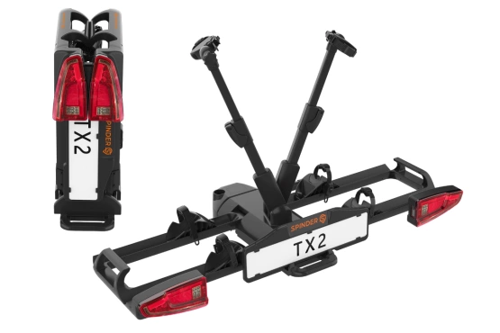 Bagażnik na 2 rowery SPINDER TX2 led