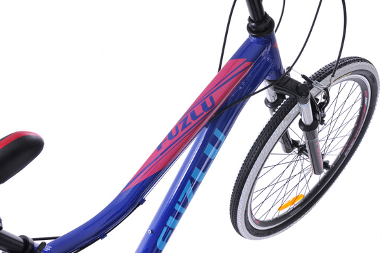 Rower górski 24 Fuzlu Team 24 alu. (14,5") ciemnoniebieski/malinowy/biały