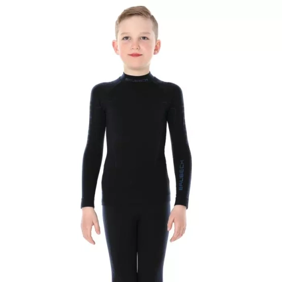 Bluza męska Brubeck Thermo Junior czarny 140/146 LS13640
