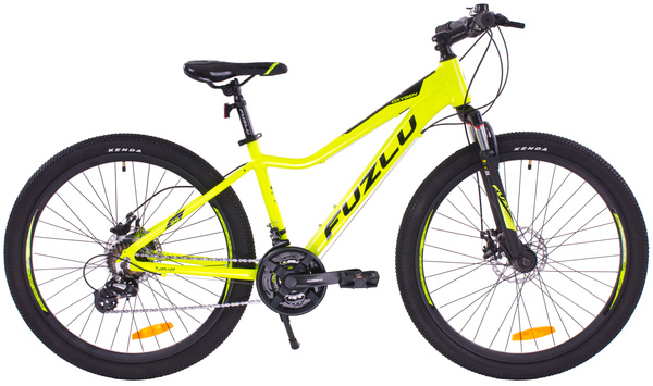 Rower górski Fuzlu OXYGEN 26” Limonkowo-czarny połysk