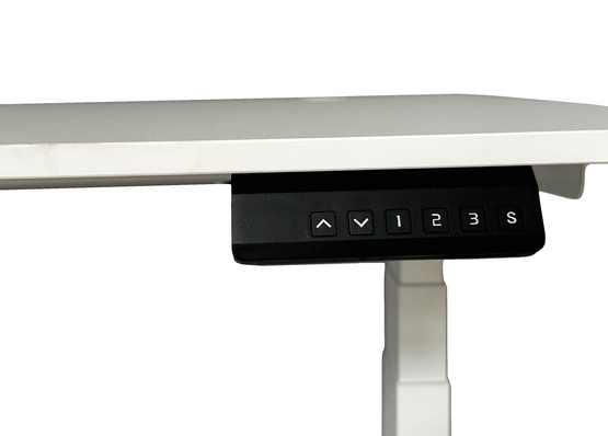 Biurko regulowane VertiGo Dual RXD2-3-3RR białe 140x70 cm Wysokość: 71-120 cm