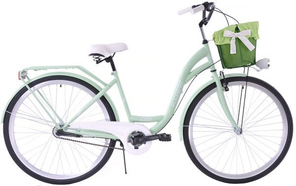 K16 Rower miejski Kozbike 28 3biegi miętowy mat (przerzutka Sturmey Archer) (2M4)