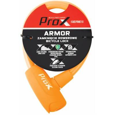 Zamknięcie ProX Armor pętla 12x600mm pomarańczowe silikon 2xkluczyk