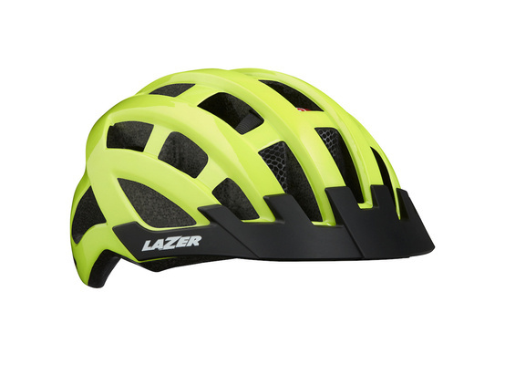 Kask Lazer Comp DLX Flash Yellow Uni +Siatka +LED 54-61cm