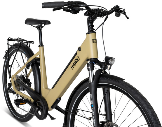 Rower Elektryczny 28" HAWK E-Trekking City Integrated Lady Bafang Safari 44 cm 
