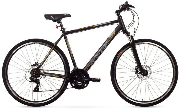 Rower crossowy Arkus Safari M dysk czarno - pomarańczowy (19") (3S5P)