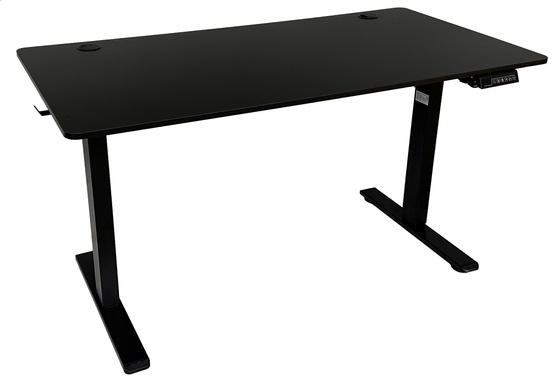 Biurko regulowane VertiGo RXD1-3-2RR czarne 140x70 cm Wysokość: 71-120 cm