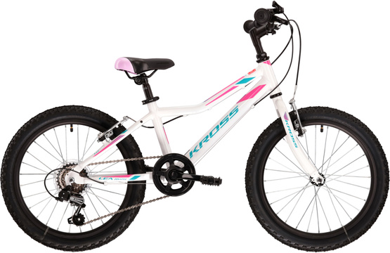 Kross Lea Mini 1.0 20 S(11") rower biały/niebieski/różowy połysk (D8,M4)