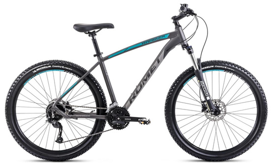 ROMET Rambler R7.4 L 27,5 (20") grafitowo-srebrno-turkusowy rower