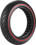 Opona CC 10x2.5 (60/70-7) pełna do e-hulajnóg CZARNA + CZERWONY PASEK