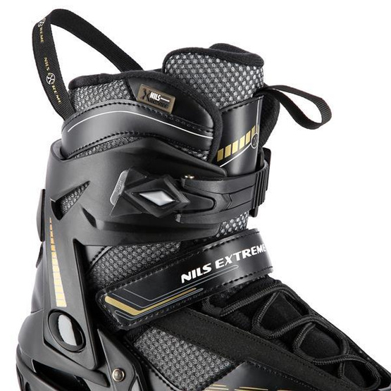 Łyżworolki Nils Extreme NA2150 czarno- złoty rozm. 43