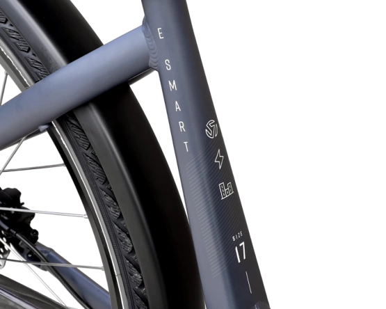 Barton E-smart 17" (36v13Ah) (468Wh) jasny grafit rower elektryczny