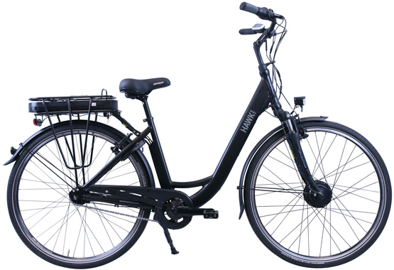 Rower Elektryczny 28" HAWK E-City Wave 46 cm Matt Black