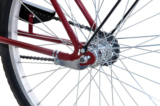 Rower składak 24 tajw. Uniwersal/Universe (bordowy)